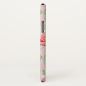 Roze appel bloesem met monogram Case-Mate iPhone case (Achterkant / rechts)