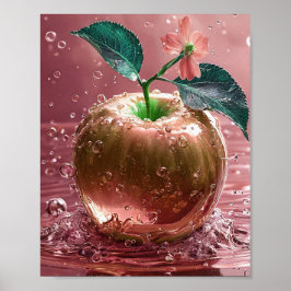 Roze appel poster