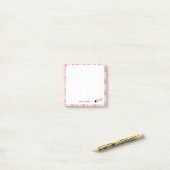 Roze appel Student girl post-it noten Post-it® Notes (Op bureau)
