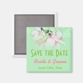 roze appelbloemen groen met uitzondering van de da magneet (Voorkant / Achterkant)