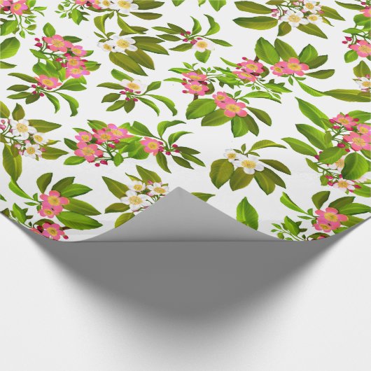 Roze appelbloesem-bloemen papier voor onmiddellijk (Hoek)