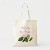  roze appelbloesem bruiloft tote bag (Voorkant)