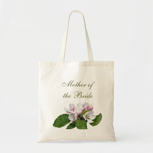  roze appelbloesem bruiloft tote bag (Voorkant)
