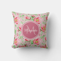 Roze Appelbloesem Monogram