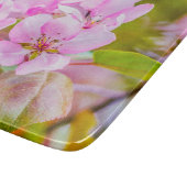 Roze appelbloesem snijplank (Hoek)