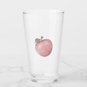 Roze appelglas glas (Voorkant)