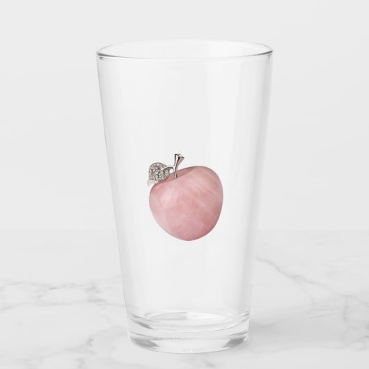 Roze appelglas glas (Voorkant)