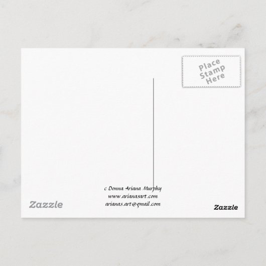 Roze Apple Blossom Briefkaart (Achterkant)