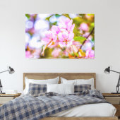 Roze Apple Blossom Canvas Afdruk (Insitu (Slaapkamer))