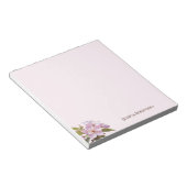 Roze Apple Blossom  gepersonaliseerd Notitieblok (Schuin)