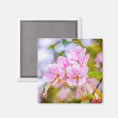 Roze Apple Blossom Magneet (Voorkant / Achterkant)