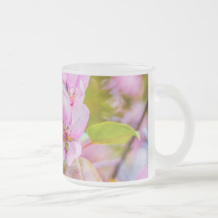 Roze Apple Blossom Matglas Koffiemok