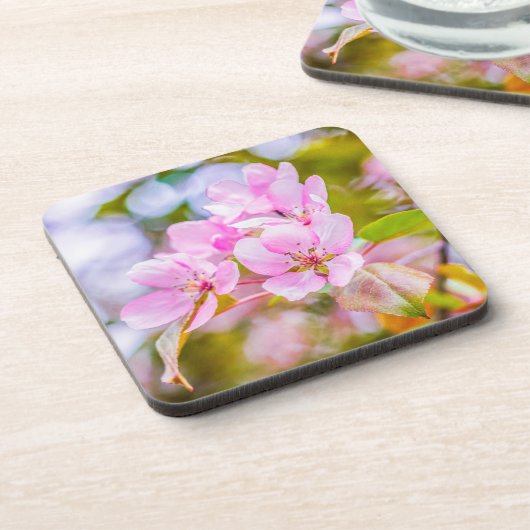 Roze Apple Blossom Onderzetter (Linkerzijde)