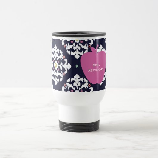 Roze Apple en Ikat-leraar Reisbeker (Center)