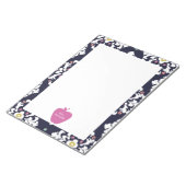Roze Apple Ikat-leraar Notitieblok (Schuin)