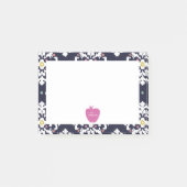 Roze Apple Ikat Teacher Post-it® notes (Voorkant)