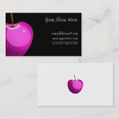 Roze Apple, Jouw naam here, name@hotmail.comwww... Visitekaartje (Voorkant / Achterkant)