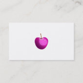 Roze Apple, Jouw naam here, name@hotmail.comwww... Visitekaartje (Achterkant)