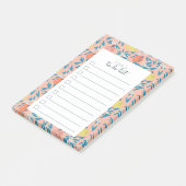 Roze Apple-patronen om te doen lijst Post It Notes (Schuin)