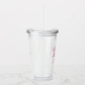 Roze Apres Ski Bachelorette Feest Favor Acryl Drinkbeker (Rechts)