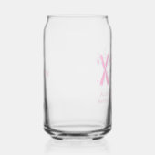 Roze Apres Ski Winter Bruidsfeest Cadeautje Blikvorm Glas (Rechts)