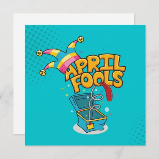 Roze April Fools Dag Vakantie Kaart (Voorkant / Achterkant)