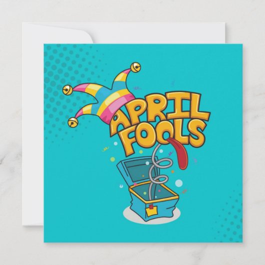 Roze April Fools Dag Vakantie Kaart (Voorkant)