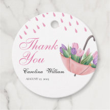 Roze April Showers brengen May Flower Baby shower