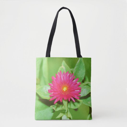 Roze Aptenia Bloem Canvas tas (Voorkant)
