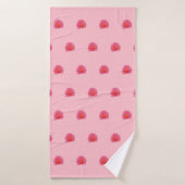 Roze aptenia ventilator naadloos patroon op handdo badhanddoek (Badhanddoek)