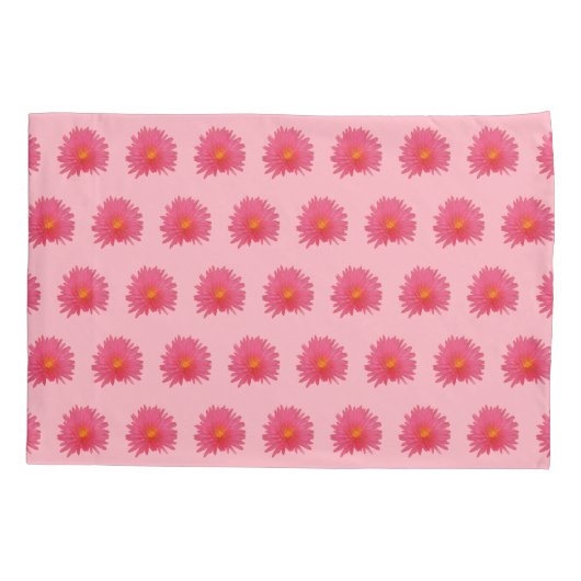 Roze aptenia ventilator naadloos patroon op kussensloop (Achterkant)