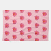 Roze aptenia ventilator naadloos patroon op theedoek (Horizontaal)