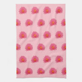 Roze aptenia ventilator naadloos patroon op theedoek (Verticaal)