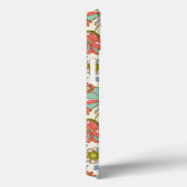 Roze Aqua 70s Retro Floral op maat Case-Mate iPhone Case (Achterkant / Rechts)