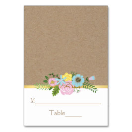 Roze, aqua floral craft papier trouwpleisterkaart kaart