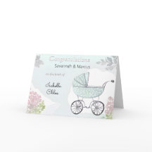  roze aqua geboorte gefeliciteerd nieuwe baby