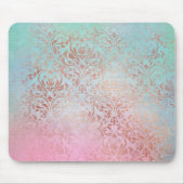 Roze Aqua marmerontwerp Muismat (Voorkant)