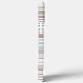 Roze, aqua, mint, lenteregen en mauve strepen Case-Mate iPhone case (Achterkant / Rechts)