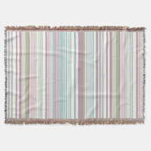 Roze, aqua, mint, lenteregen en mauve strepen
