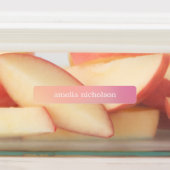 Roze Aqua Pastel Ombre Gradient Waterdicht Labels (Aangebracht)