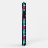 Roze Aqua Puffy Patroon iPhone 5 Hoesje (Achterkant/rechts)