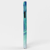 Roze Aqua Turquoise Blauwe Abalone Schelp Patroon Case-Mate iPhone Case (Achterkant/rechts)