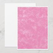 Roze Aquarel Baby Shower Achtergrond Kaart (Voorkant / Achterkant)