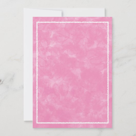 Roze Aquarel Baby Shower Rechthoek Sjabloon  Kaart (Voorkant)