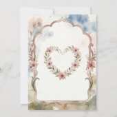 Roze Aquarel Babyshower Uitnodiging (Achterkant)