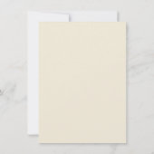 Roze aquarel bloem kader blanco bruiloft kaart (Achterkant)