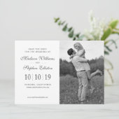 Roze Aquarel Bloem Motief - Bewaar de Datum Save The Date (Staand voorkant)