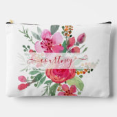 Roze aquarel bloem persoonlijk  etui (Voorkant)