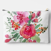 Roze aquarel bloem persoonlijk  etui (Achterkant)