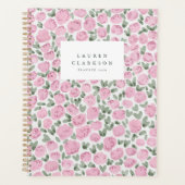 Roze Aquarel Bloem Planner (Voorkant)